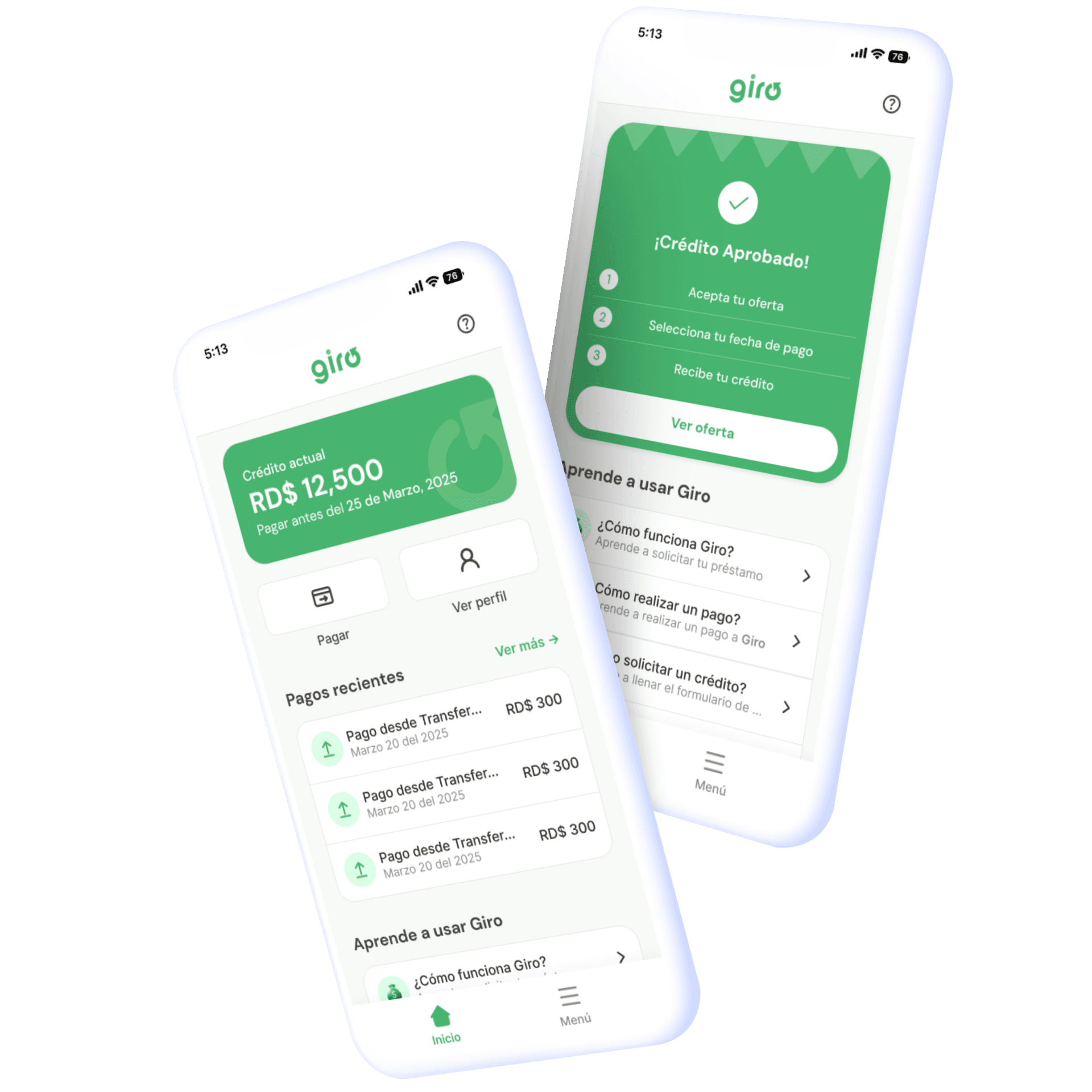 Giro App Mockup