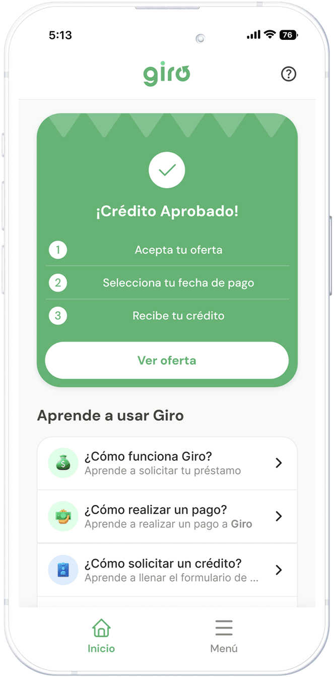 Recibe tu dinero