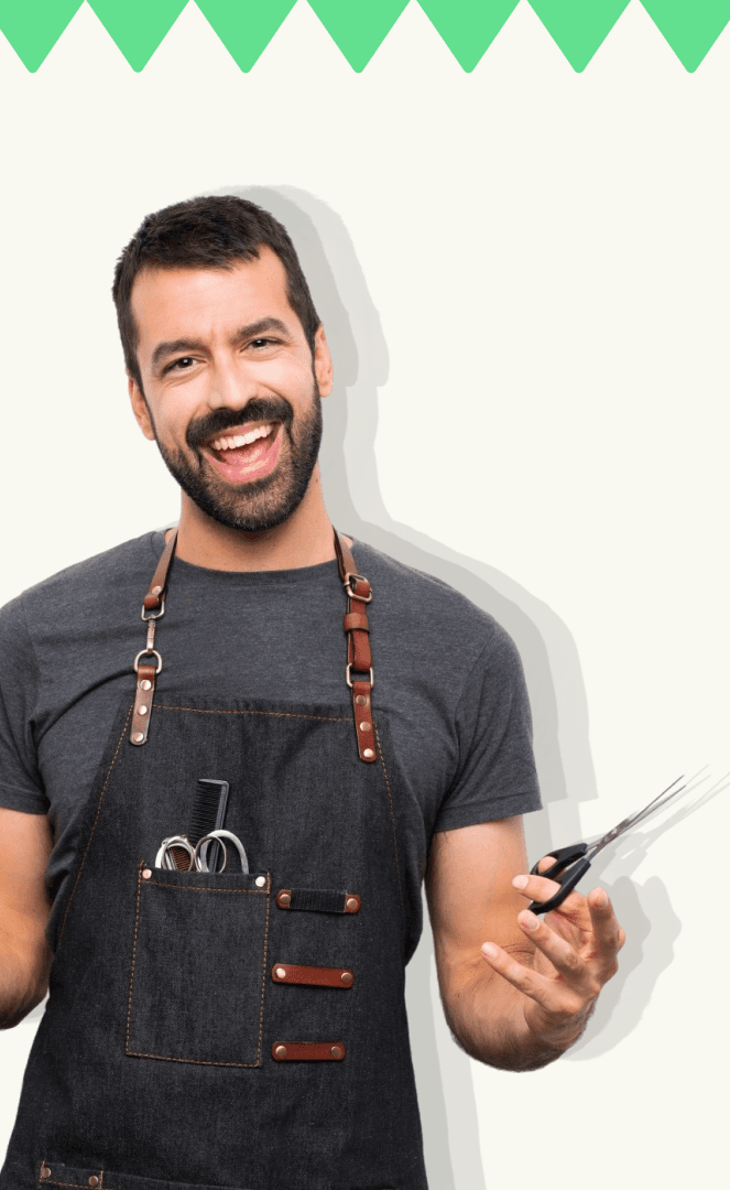 Dueño de negocio feliz con su préstamo para negocios